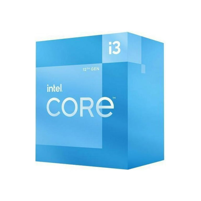 Intel Core i3-12100 CPU - 4 Cores, 8 Threads, 4.30 GHz Turbo Intel Core i3-12100 CPU - 4 Cores, 8 Threads, 4.30 GHz Turbo