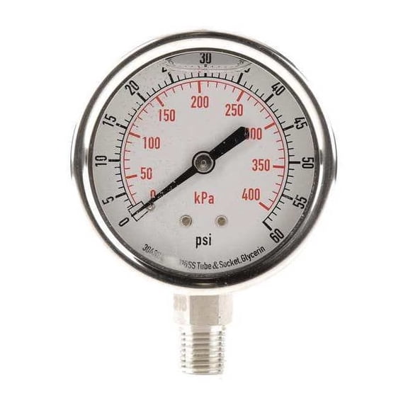Manufacturer Varies Pressure Gauge,Liquid Filled,2-1/2 In 4CFH3