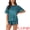 Lake Blue, variant on DARING DIVA Women's Satin Pajama Pullover T-shirt with Shorts Lounge Sets S Hot Pink