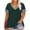 Womens T Shirts Army Green, variant on Womens Plus Size T Shirts S-5X Short Sleeve Oversized Tops V Neck Color Block Tshirts Tees Mothers Day Gifts