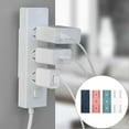 thumbnail image 5 of 4Pcs Power Strip Holder Self-Adhesive Punch-Free Socket Holder Easy to Install Wall Mount Socket Fixer Wi-Fi Router Remote Control Organizer, 5 of 6