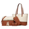thumbnail image 1 of Set de bolsos YTL de piel sintética a la moda para mujer, 4 piezas, 1 of 6