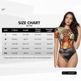 thumbnail image 2 of KLL Women 's Crew Neck Bodysuit Jumpsuits Colorful Plant Tiger Print Short onesies Stretch T Shirts, 2 of 5