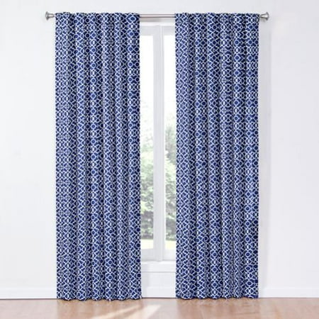 Waverly Lovely Lattice Curtain Panel Indigo Walmart Com