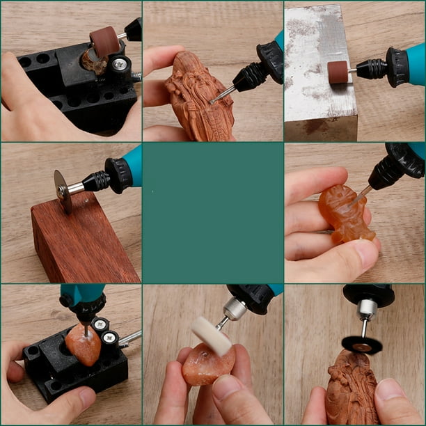 Mini Taladro Eléctrico De Mano Mini Taladro Eléctrico ABS Componentes Electrónicos Multifunción 12V 13W Herramienta De Perforación Para Tallado De Huesos Corte Pulido Juego De ANGGREK Otros