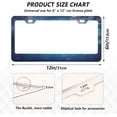 thumbnail image 3 of Coolnut Butterfly Blue License Plate Frames 2PCS Car License Plate Holder with Screw Parts Cover Set Automotive Car Accessories for Universal US Vehicles Home Decor, 3 of 7