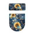 thumbnail image 5 of SEANATIVE Blue Marble Print Toilet Tank Lid Covers Set of 2 Toilet Lid Dust Cover Toilet Protector Washable Sunflower Toilet Lid & Tank Covers Reusable Bath Room Bowl Lids Protector Home Decor, 5 of 7
