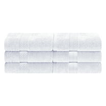 Meadowcove Rayon from Bamboo and Cotton Blend Solid 6-Piece Hand Towel Set , White by Blue Nile Mills