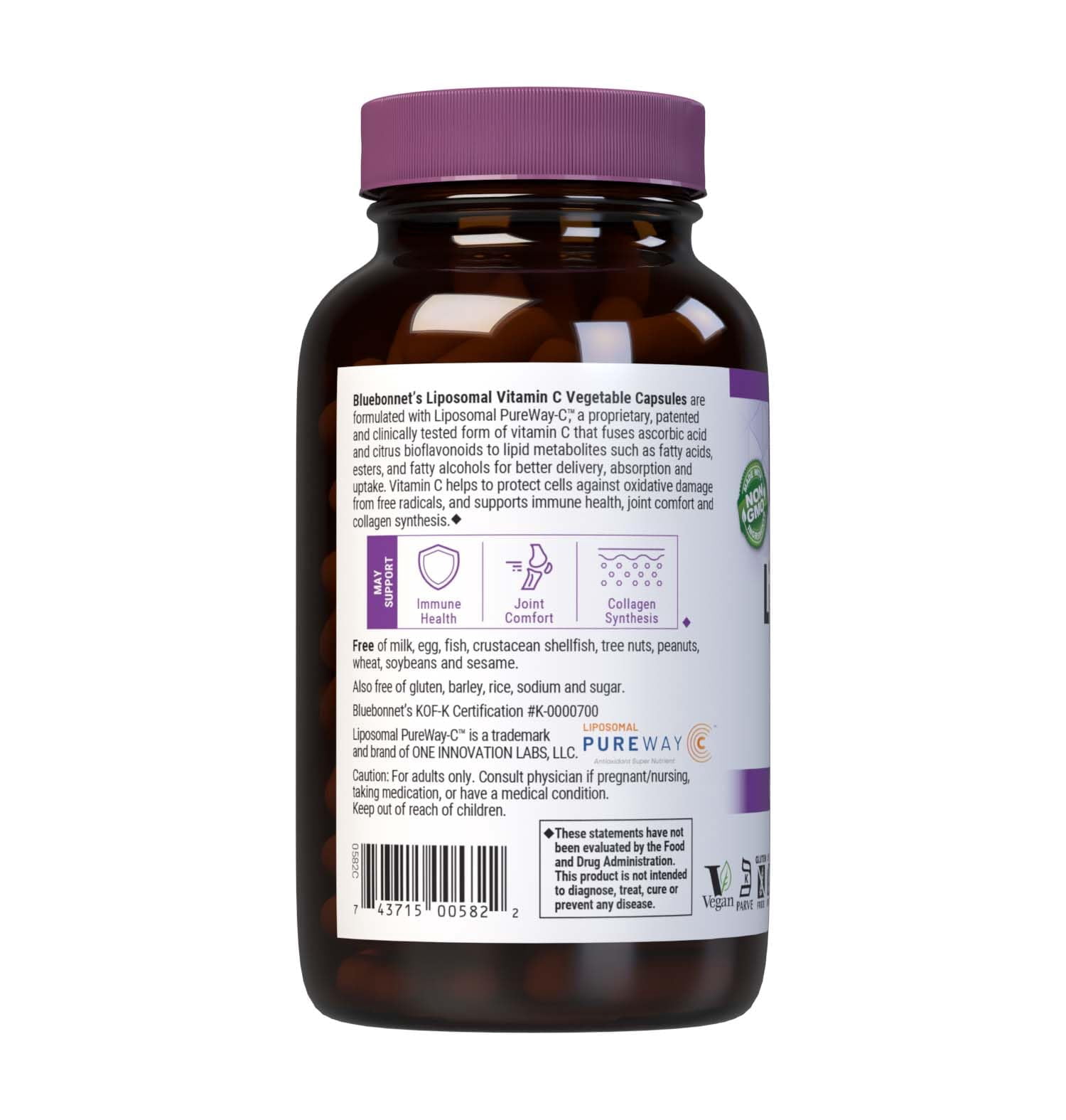 Bluebonnet Liposomal Vitamin C 1000mg, Sunflower Oil, Immune & Joint Comfort*, 90 Days