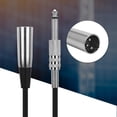 thumbnail image 2 of 6.35mm Male To XLR Female Cable, 30cm Length Audio Adapter Cable Zinc Alloy Shell Less Interference  For Speaker Equipment, 2 of 8