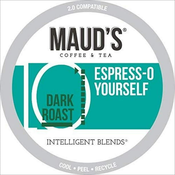 Maud’s Decaf Dark Medium Roast Coffee (Mellow Mood Decaf), 100ct