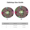 thumbnail image 6 of Invader Zim Pattern Round Tablecloth Fitted Elastic Tablecloths Indoor Outdoor Table Cover Decor For Kitchen Picnic Party, 6 of 8