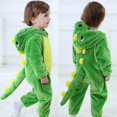 thumbnail image 4 of Ca Disfraz de dinosaurio para niños pequeños Disfraz de animal mono con capucha lindo para niños Halloween, 4 of 4