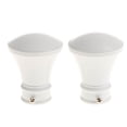 thumbnail image 2 of 2Pcs Curtain Rod Ends Drapery Pole Head for Dia. 28mm Rod Horn#White, 2 of 9