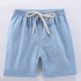 thumbnail image 6 of GYRATEDREAM Toddler Boy Summer Shorts, Boys Summer Cotton Linen Active Jogger Shorts Drawstring Elastic Waist Running Shorts for 9-11Y, 6 of 9