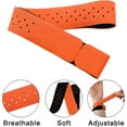 thumbnail image 3 of Lsupdaol 4 Pcs Replacement Heart Rate Monitor Band, Soft Heart Rate Armband Strap, Theory Fitness Adjustable(0.8 x 14.2 Inch,Orange), 3 of 7