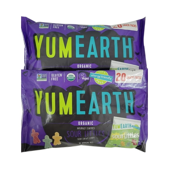 Halloween YumEarth Organic Sour Littles 10 oz Bag - Pack of 2