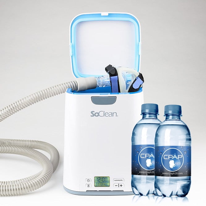 SoClean 2 Automated CPAP Cleaner and Sanitizer with 12oz CPAP Water