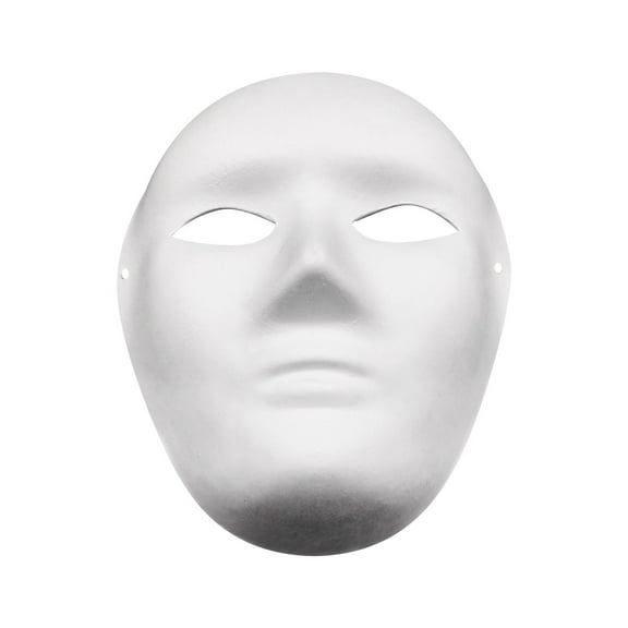 Weloille 10Pcs DIY White Masks Set, Creative Craft Supplies for Art Projects, Blank Masks for Handmade Decoration and Painting