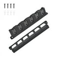 thumbnail image 3 of koolsoo Fishing Rod Holder Wall Mounted Fishing Pole Holder Protective Space Saving Rod Stand Fishing Rod Rack for Clubs Hiking Poles Black Vertical, 3 of 8