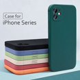 thumbnail image 2 of Funda cuadrada de silicona líquida para teléfono móvil, cubierta protectora de lente completa para iPhone 11, 12, 13 Pro Max, Mini, X, XS Max, XR, 7, 8 Plus, SE2, novedad, 2 of 4