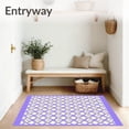 thumbnail image 3 of ODIKA 5'x7' Machine Washable Non-Slip Area Rug, Montauk Lattice Handwoven Artisan High Traffic Rug, Purple, 661115, 3 of 7