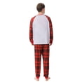 thumbnail image 4 of URMAGIC Matching Family Pajamas Sets Christmas Pj's with Lettler Print and Cartoon Elk Tee and Bottom Loungewear, 4 of 4