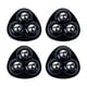 thumbnail image 1 of Juego de ruedas giratorias Yuarrent ABS resistente para muebles Almacenamiento y organización del hogar 4 piezas negro, 1 of 6