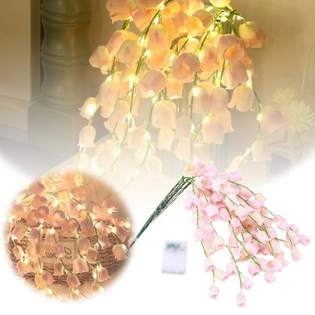 

LED Lily Of The Valley Bouquet 10 Household Decoration Bedroom Night Light ()