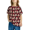 thumbnail image 4 of Odeerbi Toddler Boys Girls Christmas T-shirt Christmas Print Casual Short Sleeve Tops Shirt Toddler Clothes Brown, 4 of 4