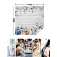 thumbnail image 4 of Blue Thanksgiving Fall Cloth Napkins Set of 4 Reusable Dinner Napkins, Blue Pumpkin Eucalyptus Wood Grain Cocktail Napkin Washable Table Napkins for Wedding/Holiday Party/Baby Shower 20"x20", 4 of 7