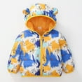 thumbnail image 2 of Staki Baby Hooded Down Jacket Boys Light Puffer Winter Coats Toddler Bear Ears Zipper Up Down Coats Outwear Baby Winter Coat 6M,12,18M,24M,2T,3T,4T,5T(Blue,4-5 Years), 2 of 9