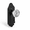 Matte Black-Privacy, variant on Antique Brass Dummy-2pack Solid Metal Crystal Interior Door Knobs
