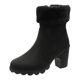 thumbnail image 1 of NECHOLOGY Botas Mujer Adulto Femenino Zapatos Botines para mujer Botas de cuero de moda para mujer con puños y tacón grueso con punta redonda de tamaño de otoño e invierno (Black, 6.5), 1 of 7