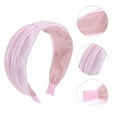 thumbnail image 3 of Unique Bargains 1 Pc Mesh Wide Headbands for Women Pink, 3 of 6