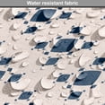 thumbnail image 5 of Abstract Dog Crate Cover, Composition of Round Squares Repeated Diagonally in Monochrome Style, Easy to Use Pet Kennel Cover for Dogs, 35" x 23" x 27", Night Blue Pale Eggshell, by Ambesonne, 5 of 6