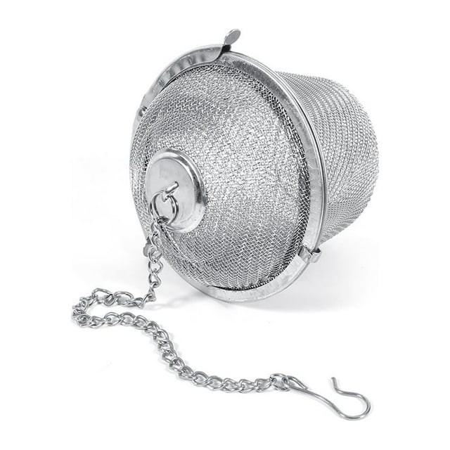 WALFRONT 6.5cm Practical Tea Ball Sphere Spice Strainer Mesh Infuser Filter Stainless Steel Herbal , Loose,Creative