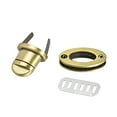thumbnail image 4 of 2 Sets Oval Purses Twist Lock 33mm x 19mm Clutches Closures for DIY Bag Making, Brussed Brass, 4 of 5