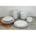 thumbnail image 3 of 10 Strawberry Street Wazee Matte 16 Pieces Coupe Dinnerware Set, White, 3 of 8