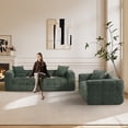 thumbnail image 6 of Rophefx Modern Upholstered Cloud Sofa, Chenille 2 Seater and 3 Seater Sofa Set Deep Seat Compression Couch, No Assembly Required, 6 of 9