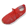 thumbnail image 6 of Woven Walking Shoes for Women 2025 Breathable Vintage Lace up Fashion Sneakers Casual Mesh Golf Flats, 6 of 7