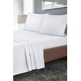 thumbnail image 3 of Royale Linens Queen Size Flat Sheet Only - Brushed 1800 Microfiber - Wrinkle&Stain Resistant - Hotel Quality Flat Sheet Sold Separately - Top Sheet for Bed (Queen, White), 3 of 10