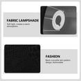 thumbnail image 3 of OULII floor lamp shade Cloth Lamp Shade Barrel Black Color 1Set, 3 of 8