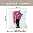 thumbnail image 4 of LALILO Throw Pillow Covers Portrait Young Black Woman African Cushion Cover 18" x 18", 2 Pack, 4 of 6