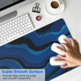 thumbnail image 4 of Blue WavesLine Theme&nbsp;desk Mouse Padwaterproofno Slip&nbsp;for Office Home Work GamingmousepadsRubber Base Mousepad with Stitched Edges 31.5x11.8inches, 4 of 7
