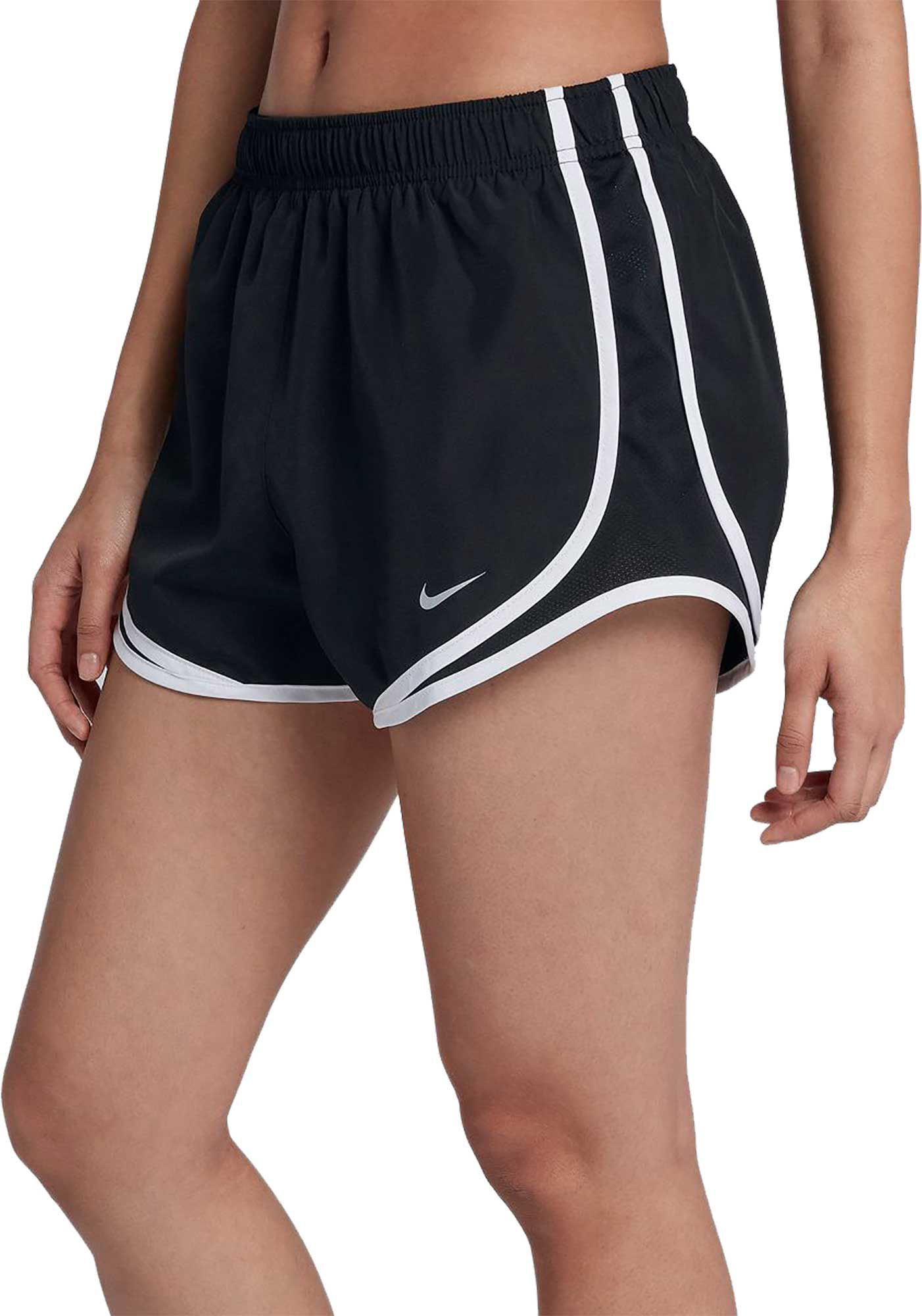 womens black running shorts
