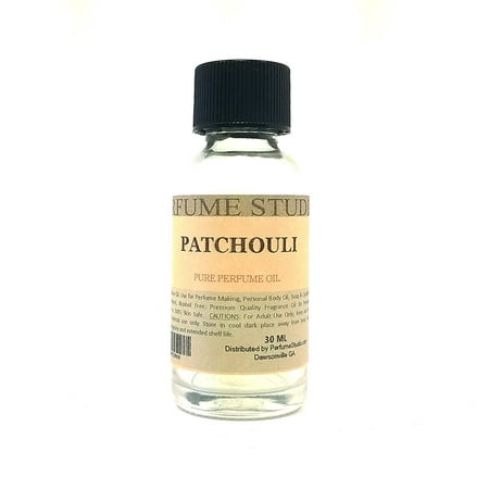 Patchouli Perfume Oil for Perfume Making, Personal Body Oil, Soap, Candle Making & Incense; Splash-On Clear Glass Bottle. Undiluted & Alcohol Free (1oz, Patchouli Fragrance