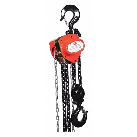 Dayton 1vw63 Manual Chain Hoist 6000 Lb Lift 20 Ft