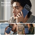 thumbnail image 3 of Shockproof Case Designed for iPhone 17 Pro 2025 6.3 inch Leather Magnetic Rugged Compatible with MagSafe Slim Phone Cover for iPhone 17 Pro (Blue), 3 of 6