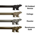 thumbnail image 2 of Urbanest Farmhouse Bear 3/4" Adjustable Curtain Rod – Heavy-Duty Telescoping Drapery Rod with Decorative Bear Finials – Extendable Window Rod for Curtains & Drapes, 28"–48″, Renaissance Gold, 2 of 5